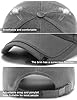 Yutdeng Distressed Baseball Cap for Mens Trucker Cap Adjustable Snapback Hat Unisex Classic Plain Baseball Cap Breathable Summer Sun Hat Sports Cap Cotton,One Size,Light Grey #3