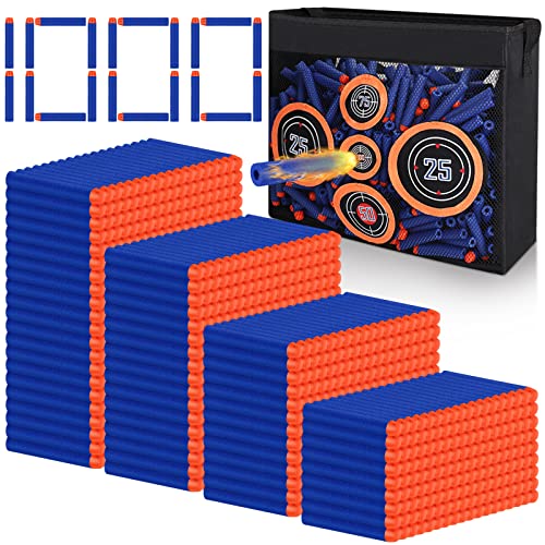 Pokiiulk 1000PCS Bullets Refill Darts Fit for Nerf N-Strike Elite Series Bulk Bullets Compatible for...