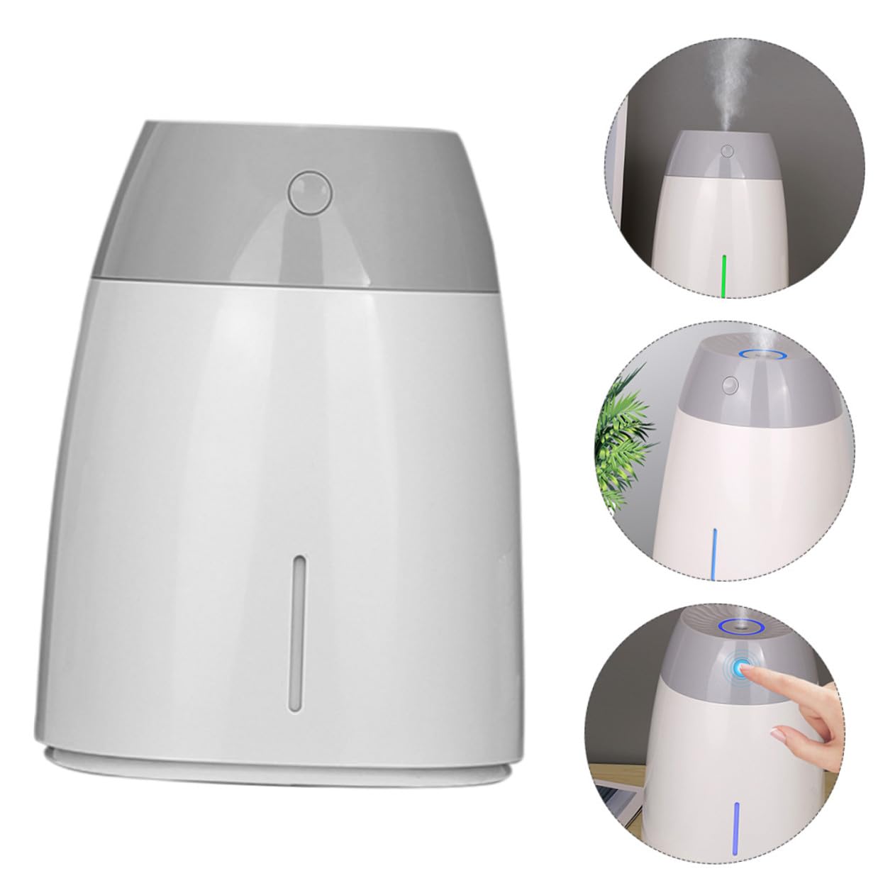 Gatuida Umidificatore Portatile Grande Capacità 800ml in Abs Funzione Timer e Bassa Rumorosità per Cucina e Salone di Bellezza