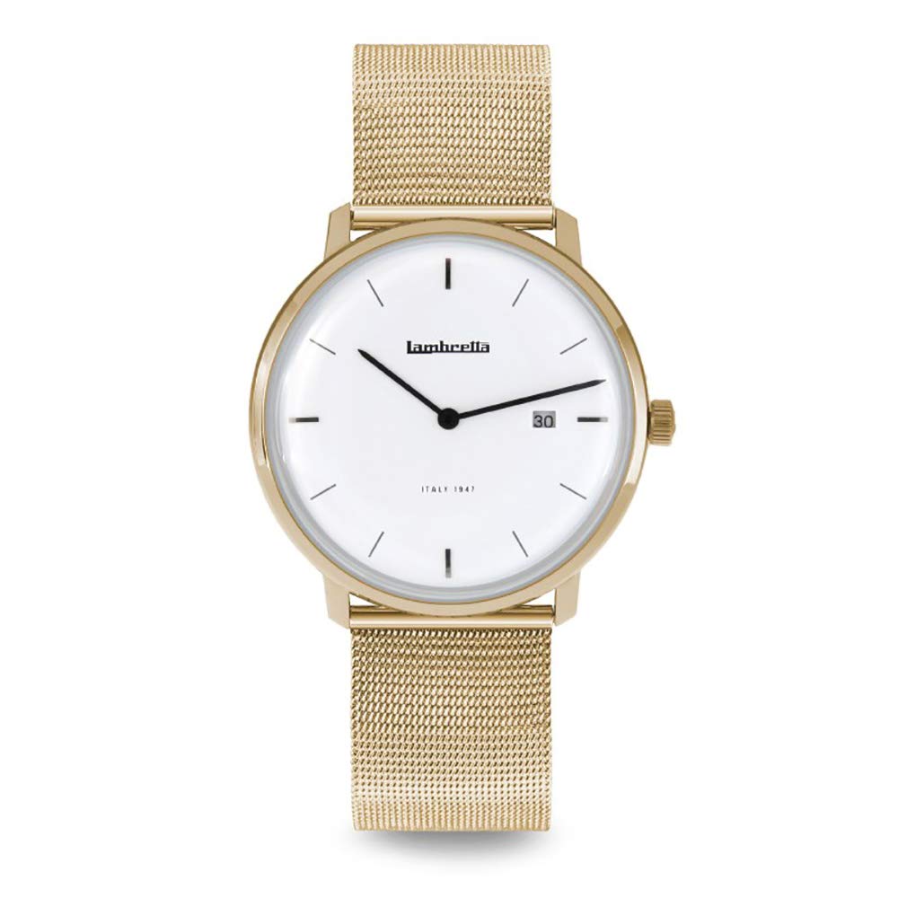 BrightRetail Men Analog Quartz Watch with Stainless Steel Strap 2243GOL