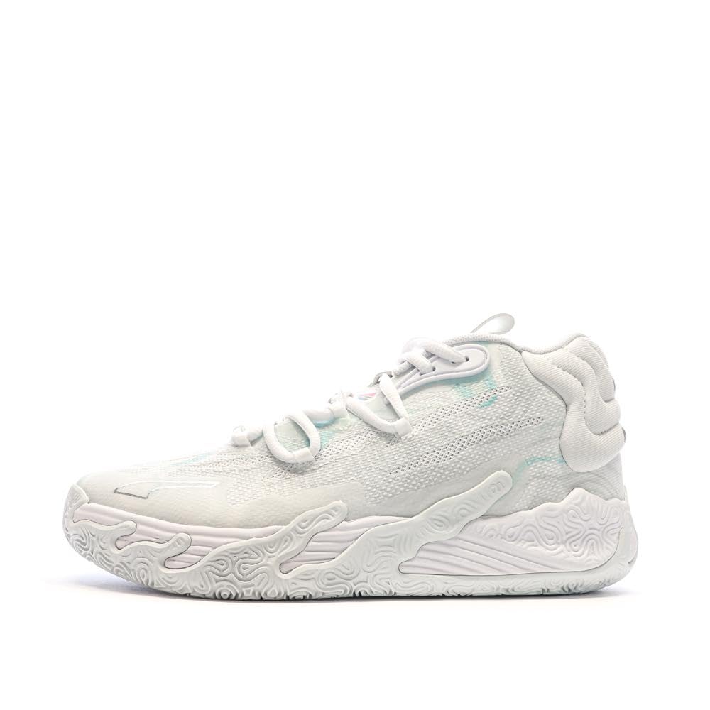 PUMA MB.03 Iridescent Zapatillas de Baloncesto Blancas Niño Niña