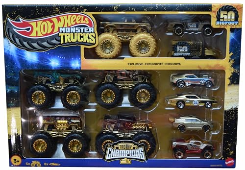 Hot Wheels Monster Trucks Trophy Champions Bigfoot Exclusive Gold