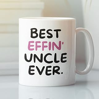Uncle Coffee Mug - Best Effin Uncle Ever - Gift Mug For Uncle - Gift Mug For Birthdays, Christmas - Funny Uncle Mug