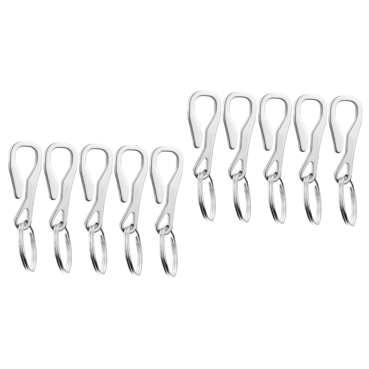 Toyvian Schlüsselring Clips Teiliges Haken Zubehör Für Schlüsselanhänger Und Robuste Aufhängemöglichkeit Für Taschen Und Rucksäcke Vielseitig Einsetzbar