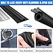alophoty 16.5 FT Garage Door Seal Bottom Kit - Heavy Duty EPDM Rubber U+O Ring Weather Stripping with Pre-drilled Aluminum Track, Universal Replacement Stops Rain, Drafts & Pests, Easy to Install