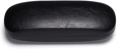 YANGZHI 6Pcs Unisex Hard Shell Eyeglasses Cases Hard Glasses Case Sunglasses Case Eyeglass Case Vintage Glasses Case (Black)