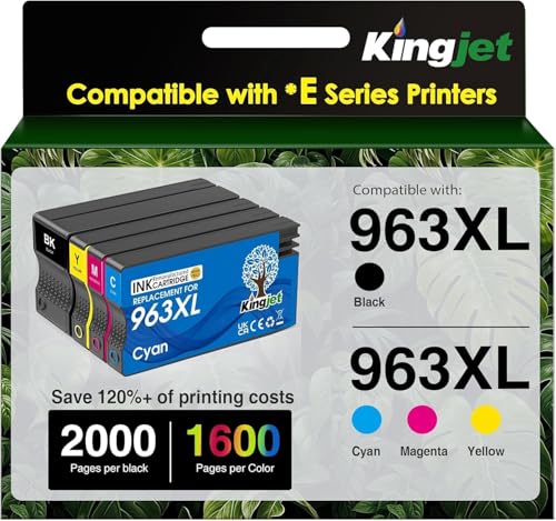 Cartouches HP 963XL remanufacturées pour remplacer l'encre épuisée
