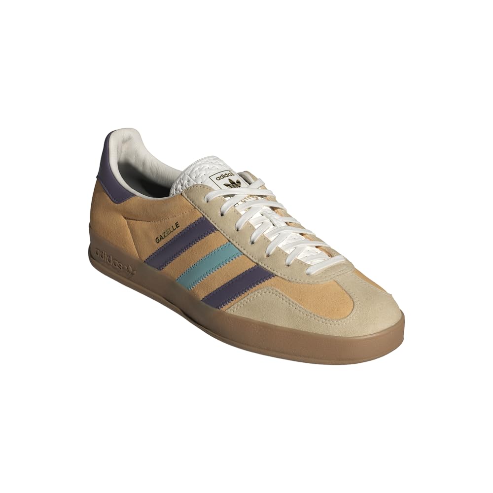 adidas Mens Gazelle Indoor Lace Up Sneakers Shoes Casual - Beige