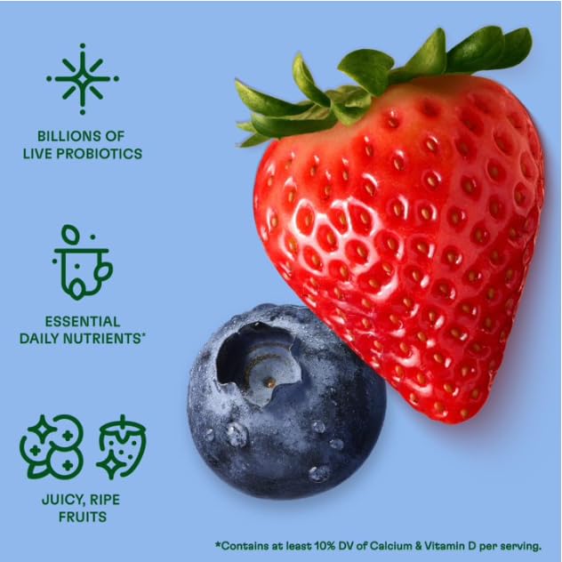 Dailies Yogurt Drink Variety Pack - Açai Berry and Strawberry - 3.1 fl. oz., 24 ct.