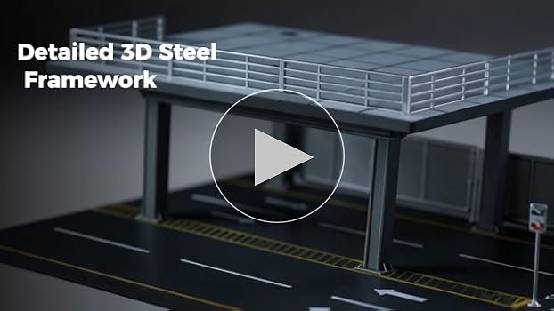 Amazon.co.jp: GUOOL 1/64スケール ジオラマ ミニカー ガレージ