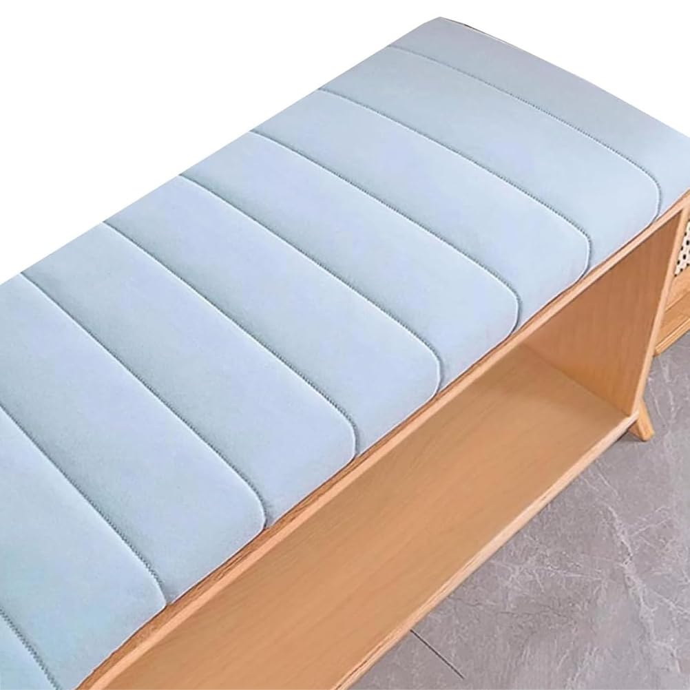 Coussin de banc imperméable haut de gamme bleu ciel 130 x 55 cm