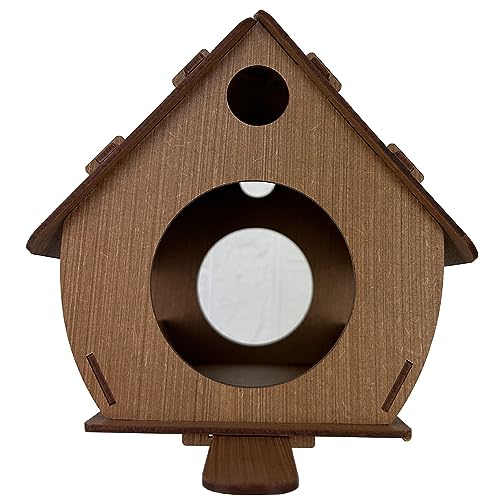 Casinha Ninho De Passarinho Para Jardim Varanda Quintal (Marrom)