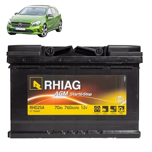 Batteria 70Ah AGM per Mercedes Classe A W176 2012-2018