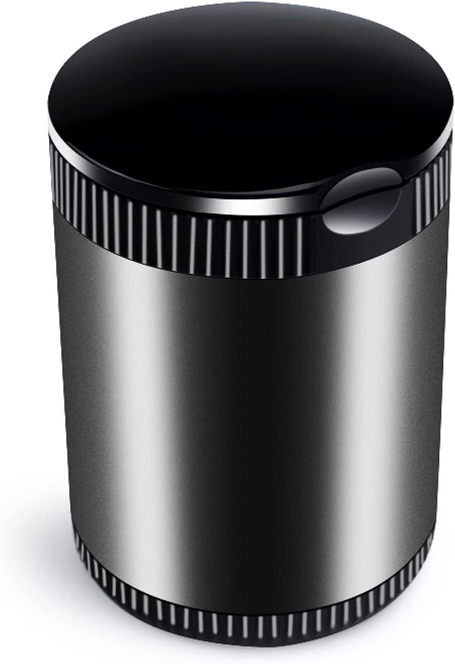 Portable Vehicle Ashtry Smoking Cup Car Ashtray, LED Light Cover, Smoke Isolated Cup for Car Driving, Removable for Cleaning/Metal Material