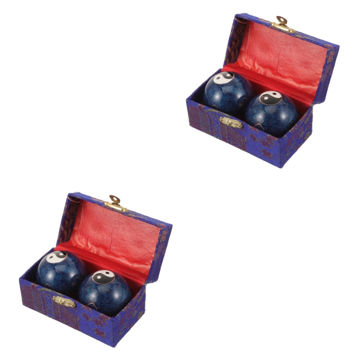 FRCOLOR 2 Sätze prallen Erdnuss-Massage sensorische Bälle tragbarer Massagestab fitness geräte fitnessgeräte handglocken Massage Hand entspannende Bälle Handtrainingsbälle Eisen
