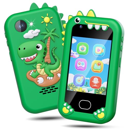 Gocina Kids Phone, Touchscreen Kids Phone Toys for Boys 3-8 Years Old,Toddler Learning Phone with Camera, Music Player, Game and 32GB Card, Christmas Birthday Gifts