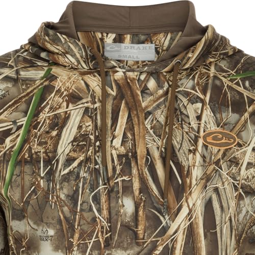Drake Waterfowl Youth MST Performance Hoodie, Drake Youth Camo Hoodie, Kid's Hunting Hoodie (US, Alpha, Small, Regular, Max-7)3
