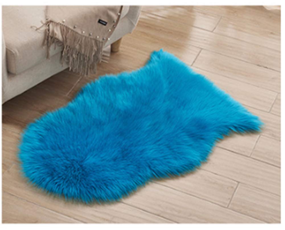 QIKEGooods Sofa Rug Floor Faux Fur Soft Fluffy Faux Sheepskin Shaggy Carpet Mats for Living Room Bedroom Sofa Chair - Image 2