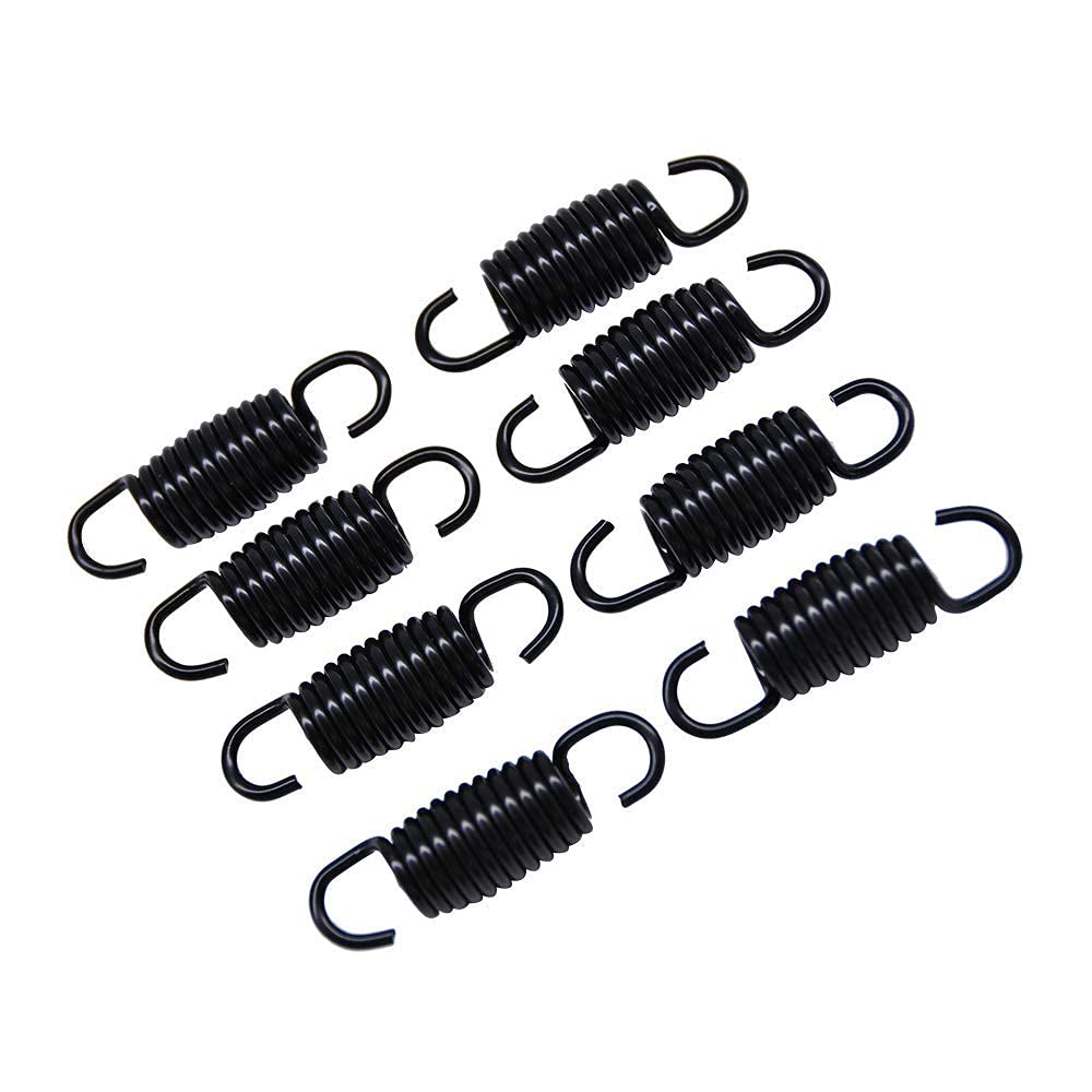 Yoogu (8 Stück) 4,8 cm Gesamtlänge 3,5 cm Spulenkörperlängen, Möbelmechanismus, Spannfedern, Ersatz für Liege, Sofa, Bett, Schwarz (12 Drehungen)