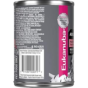 Eukanuba Adult Mixed Grill Chicken  Beef Dinner in Gravy Canned Dog Food 125 Ounce Cans pack of 12  Cucciolini Doodles Eukanuba adult mixed grill chicken  beef dinner in gravy canned dog food 12 5 ounce cans pack of 12   cucciolini doodles