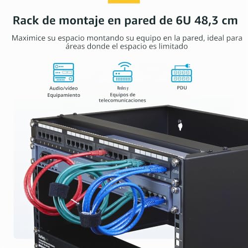 Rack de red de marco abierto 6U que optimiza el espacio de servidores y paneles 2