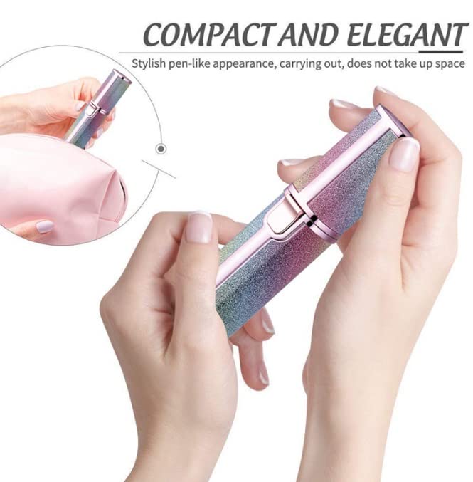 Facial-Hair-Remover-USB-Rechargeable-Eyebrow-Trimmer-2-in-1-Eyebrow-Razor-and-Painless-Hair-Shaver-with-Indicator-Light-Eyebrow-Trimmer-for-Home-or-Travel-Razor