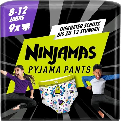 Ninjamas Pyjama Pants Raumschiff, 9 absorbierende Nachthöschen, 8 Jahre,...