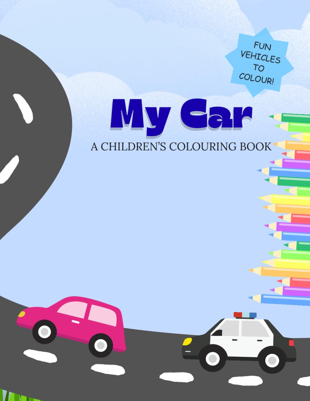 My Car: Children's Vehicle Colouring Book