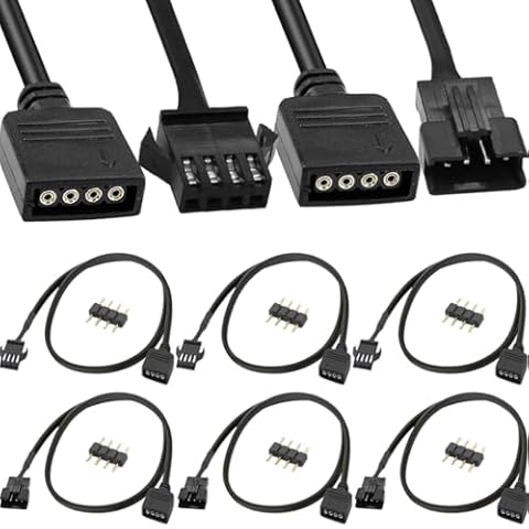Xiatiaosann 4-Pin RGB Extension Cable Cover