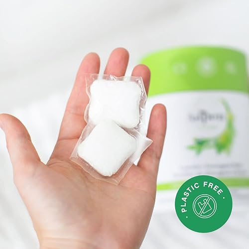 Miniatura 5 de AspenClean - Cápsulas de lavandería Eucalyptus Laundry Pods de AspenClean, embalaje nuevo y mejorado, cero plástico, verificado por EWG, vegano,