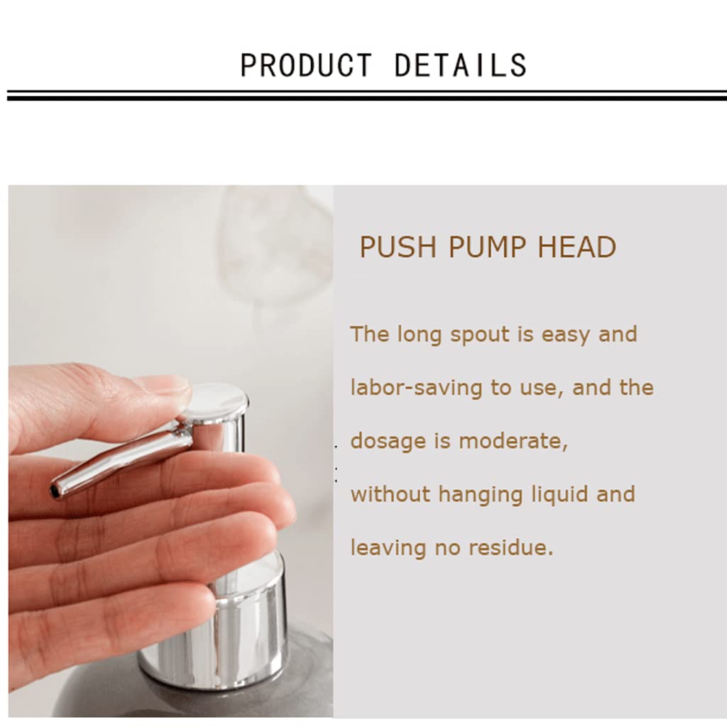 Dispenser di Sapone in Ceramica - Processo di Giunzione Smaltata Stile Nordico Dispenser di Sapone Liquido per Le Mani Ricaricabile per Bagno e Cucina Flacone c