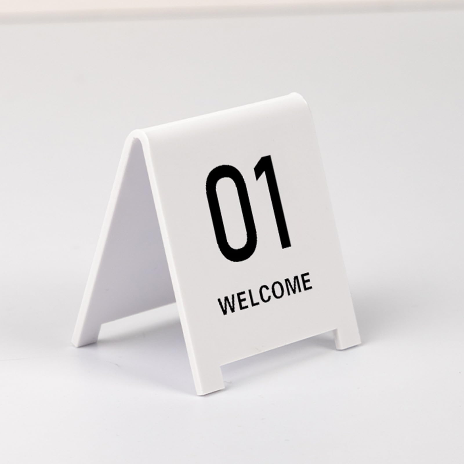 Números de mesa de restaurante 1-20, 1-50, 1-100, estilo tienda de campaña de doble cara, acrílico, apilable, tarjeta de asiento digital, para restaurante, cafetería, bar, boda, cumpleaños