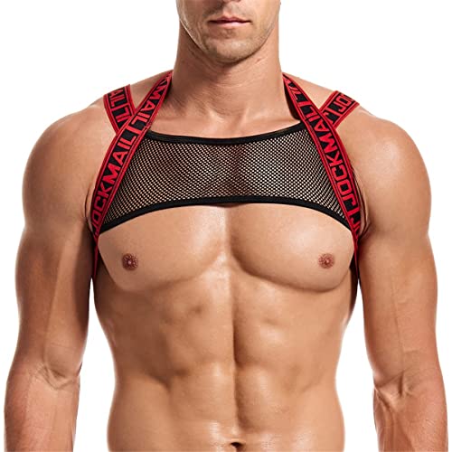 Mens Fitness Harness Fitness Shoulder Strap Mens Crop Top Chest Muscle Harness Mens Shoulder Bandage Strap2