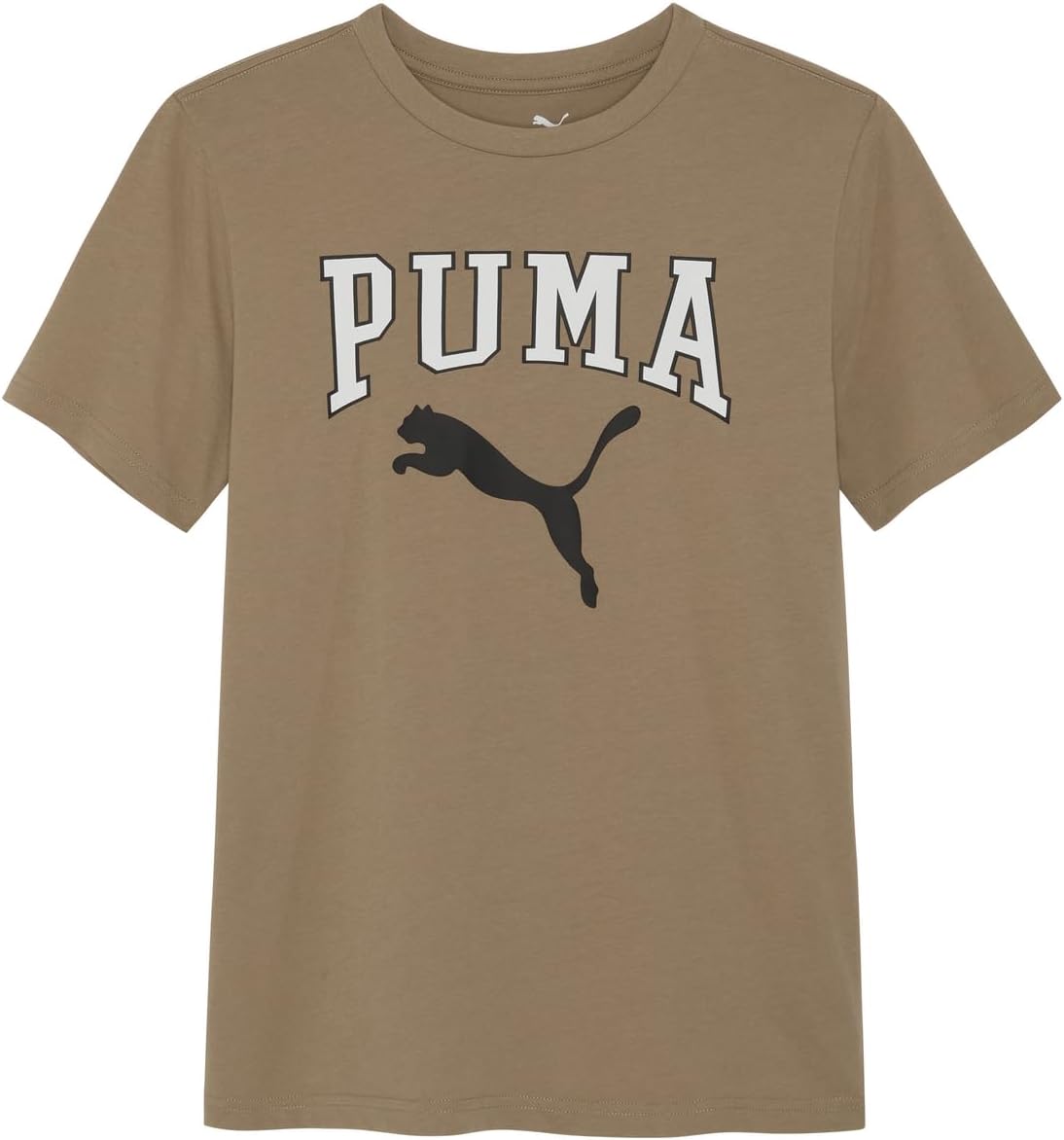PUMA Boys Short Sleeve Cotton Graphic T-Shirt, Crewneck