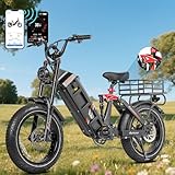 【☄️2025 Upgraded 2000W High-Speed Motor】: eAhora Juliet 2 ebike with ①1500W (Peak 2000W) powerful brushless rear motor. ②Max 90-120N.m of torque easily to climbs uphill 35-40°slopes, ③52V 30A Controller ensure quiet smooth power delivery for top perf...