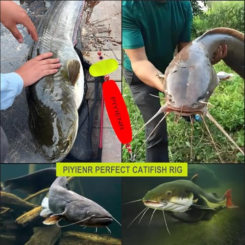 PIYIENR Catfish Float Rattler Rig Equipo de Pesca para Bagres con Flotadores y Anzuelos Circulares miniatura 7