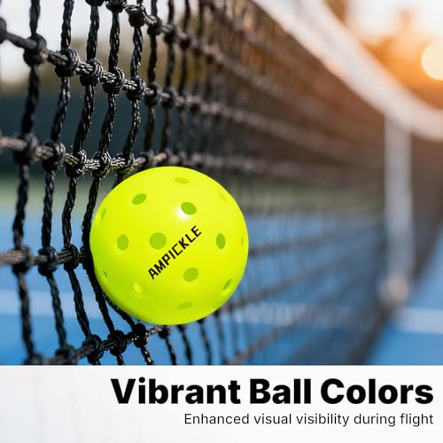 Image of Pickleball Balls，Withstands up to 1000 impacts， Crack-Resistant，40 Holes Outdoor Pickle Balls Set USAPA Official Standard，Pickle Ball for Tournament Play，3 Pack /6Pack /12Pack (6 Count)