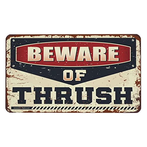 Tapis de souris amusant Beware of Thrush, idée cadeau collègue pour le travail