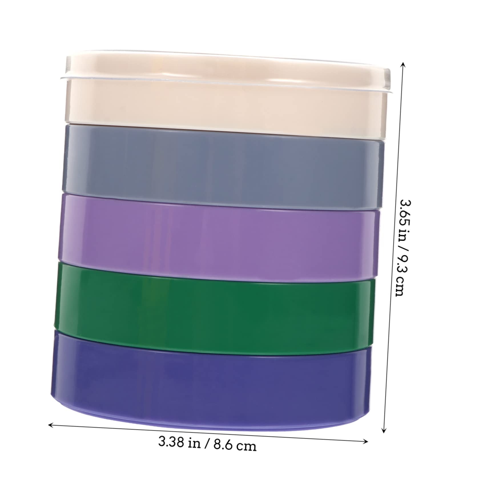 Hemobllo Watch Movement Dust Cover Tray 5 Layer Storage Box for Watches Movement Parts Screw Watchmaker Repair Tool