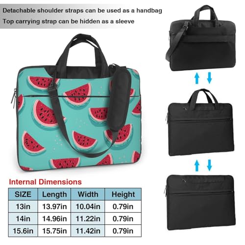 Bolso para portátil con patrón de sandía 15.6 pulgadas impermeable miniatura 3