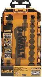 DEWALT Conjunto de soquetes de impacto, 23 peças (DWMT74738)