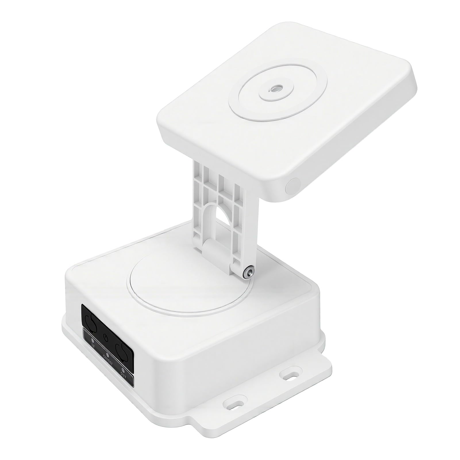 XUMIUZIY Pannello Solare Portatile 4W USB Tipo C per Telecamera di (WHITE) | Materiale ABS, Impermeabile IP65, Batteria Interna da 15000mAh, Supporto Regolabile a 360°, Compatibile con Dispositivi a 5V.