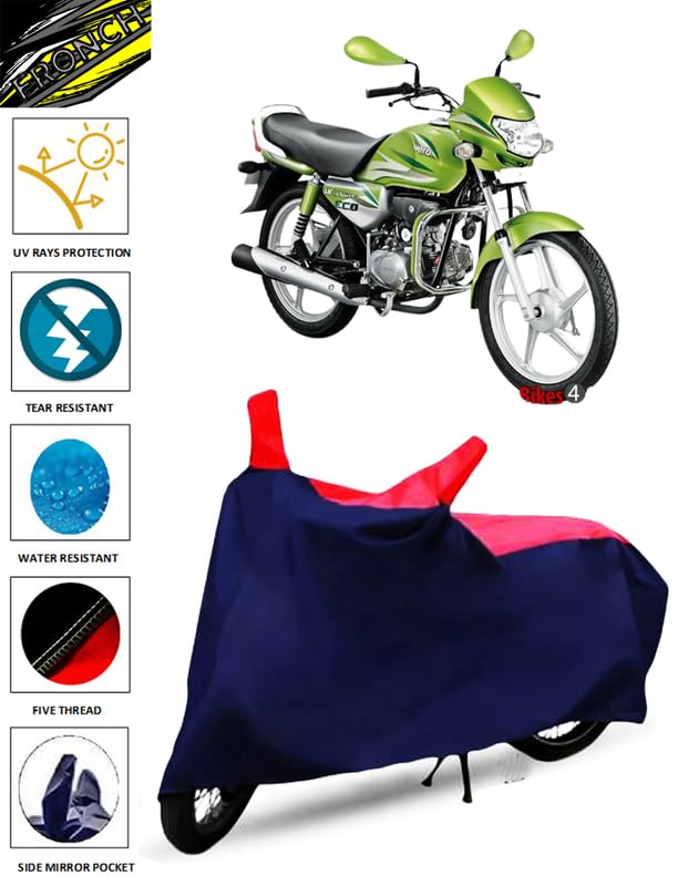 Image of FRONCH Waterproof Bike /SCOOTY Cover for Hero HF Delux ECO (HF Delux ECO Bike Cover /HF Delux ECO Bike Cover Waterproof /Hero HF Delux ECO Bike Cover)