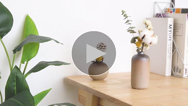 Amazon.co.jp: ComSaf 8CM 花瓶 陶器 一輪挿し フラワーベース