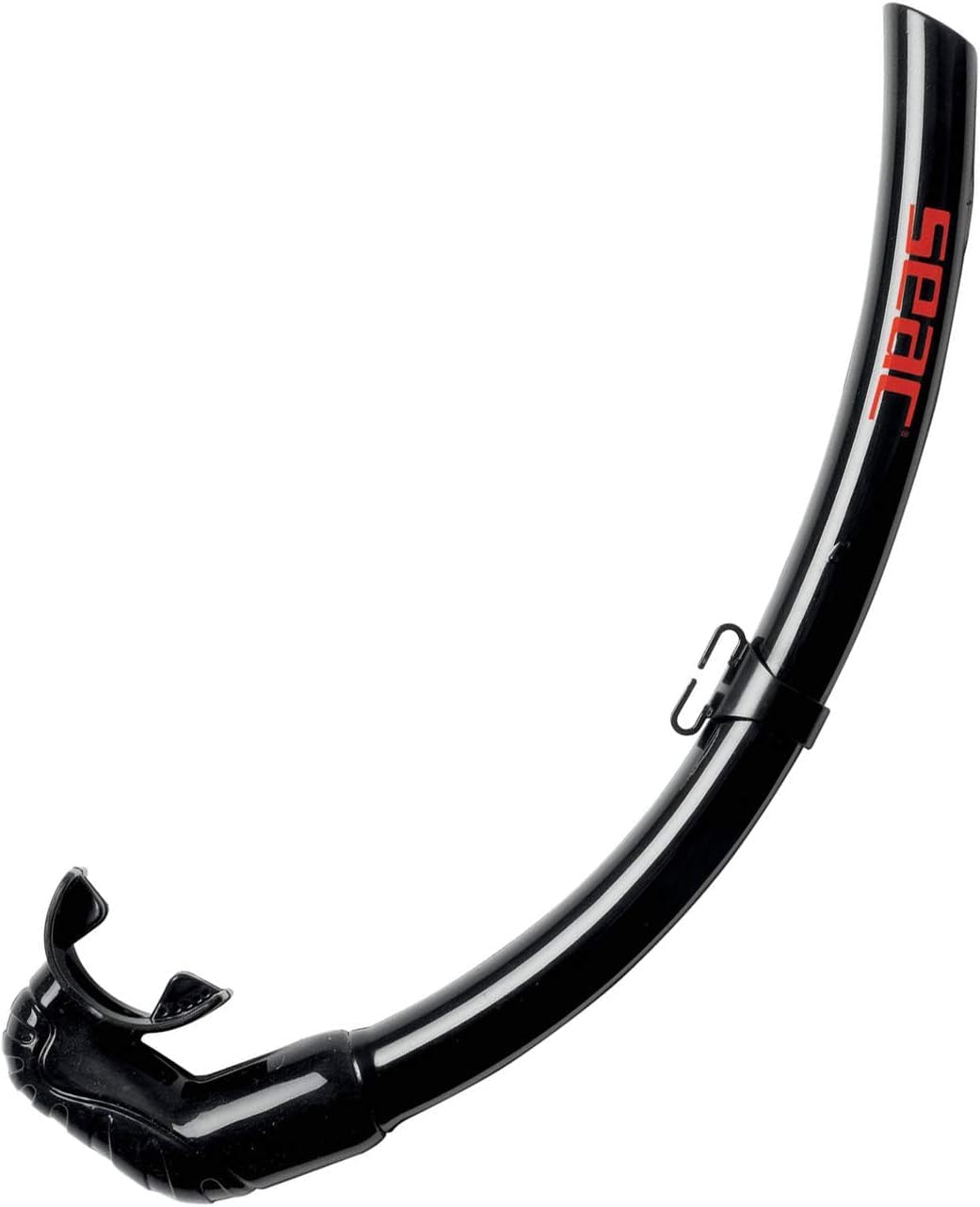 Seac Top Flex Foldable Snorkel for Diving, Snorkelling, Freediving and Spearfishing, Unisex - Adult, Black, Standard