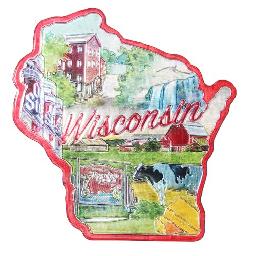 Imán Decorativo Wisconsin Pequeño 2 Pulgadas miniatura 1