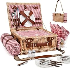 Red Gingham With Blanket for 4