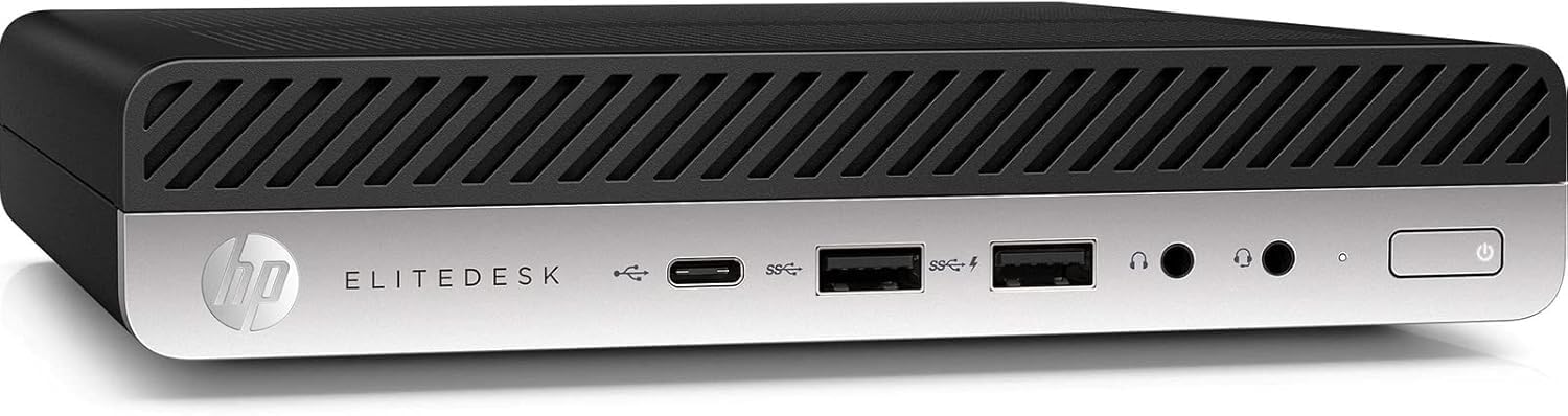HP EliteDesk 800 G3 Mini PC Computer Intel i5-6500T, Memoria Ram 16GB DDR4, SSD NVME Disco 512GB Windows 11 (Ricondizionato) + WIFI USB PEN OMAGGIO