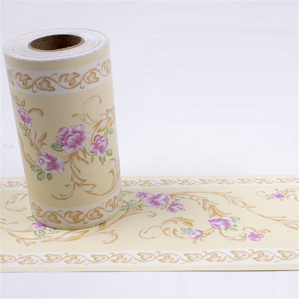 Lyhydma 27 Wallpaper Border 10M/Roll Self Adhesive Waterproof Waist Lines Wallpaper Bathroom Skirting Line Decor Baseboard Corridor Floor Borders Sticker(27)