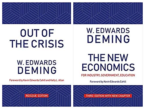 DEMING Out of the Crisis, Reissue Edition + New Economics for Industry, Government, Education, Third Edition, Latest Editions | Deming Super Saver Combo 2-in-1 (Set of 2 Books)